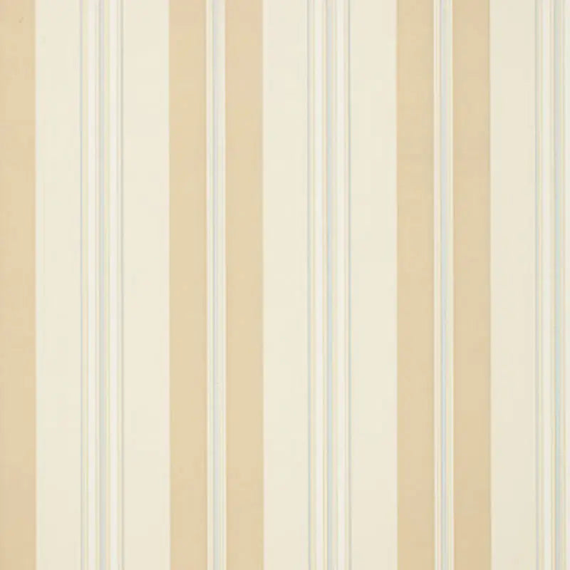 Schumacher Wallpaper 5002480 Chalon Stripe Vanilla