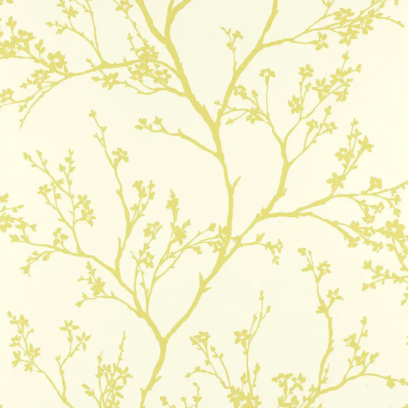 Schumacher Wallpaper 5003342 Twiggy Soft Chartreuse