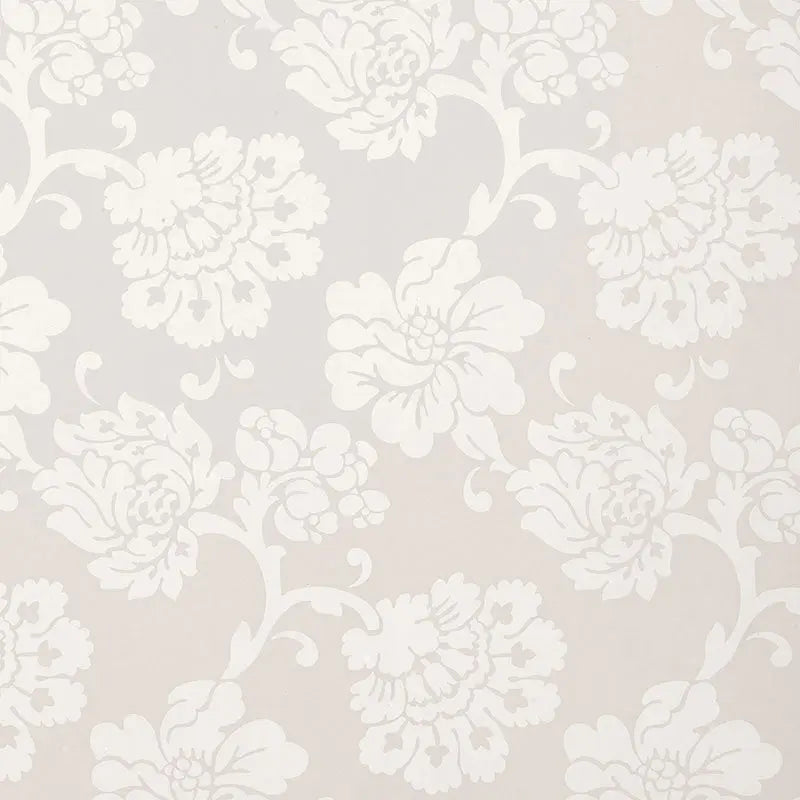 Schumacher Wallpaper 5003624 Albero Floreale Damask Grey