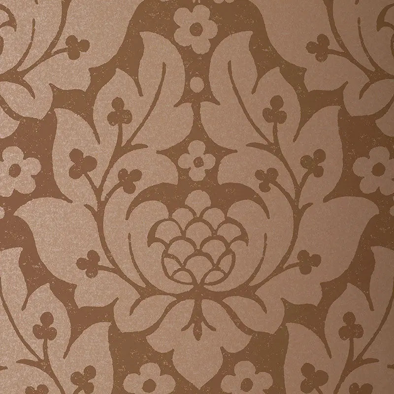 Schumacher Wallpaper 5003673 Fiore Damask Mocha