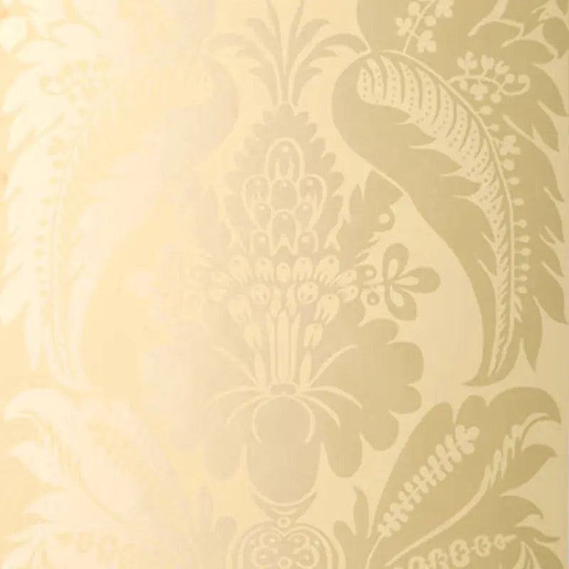 Schumacher Wallpaper 5003730 Montebello Damask Ecru