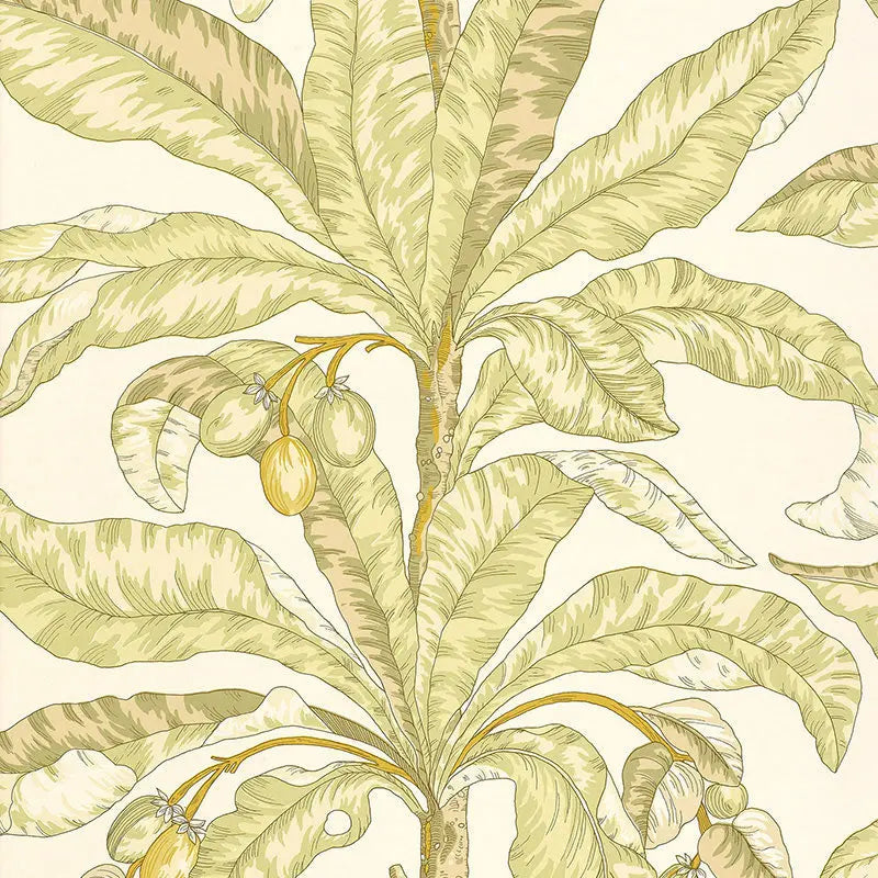 Schumacher Wallpaper 5004062 Blair House Palm Kiwi