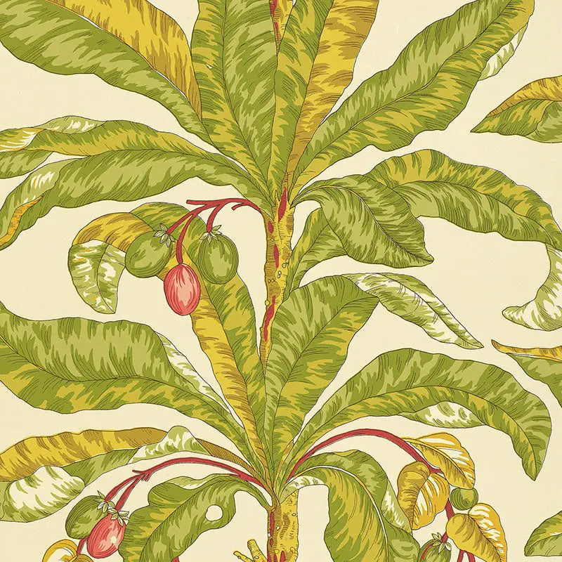 Schumacher Wallpaper 5004063 Blair House Palm Tropical