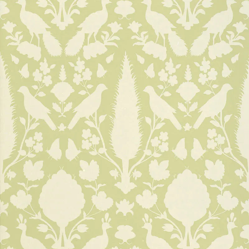 Schumacher Wallpaper 5004120 Chenonceau Sage