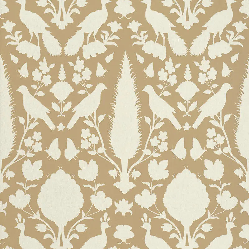 Schumacher Wallpaper 5004121 Chenonceau Fawn