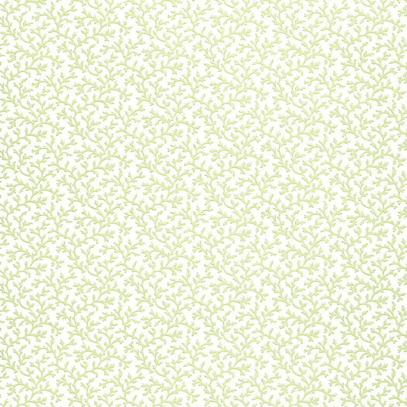 Schumacher Wallpaper 5004412 Coral Vine Aloe