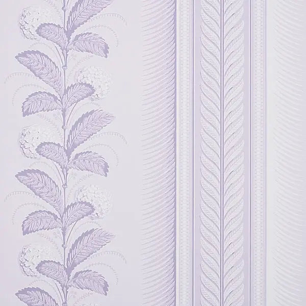 Schumacher Wallpaper 5004457 Hydrangea Drape Lilac