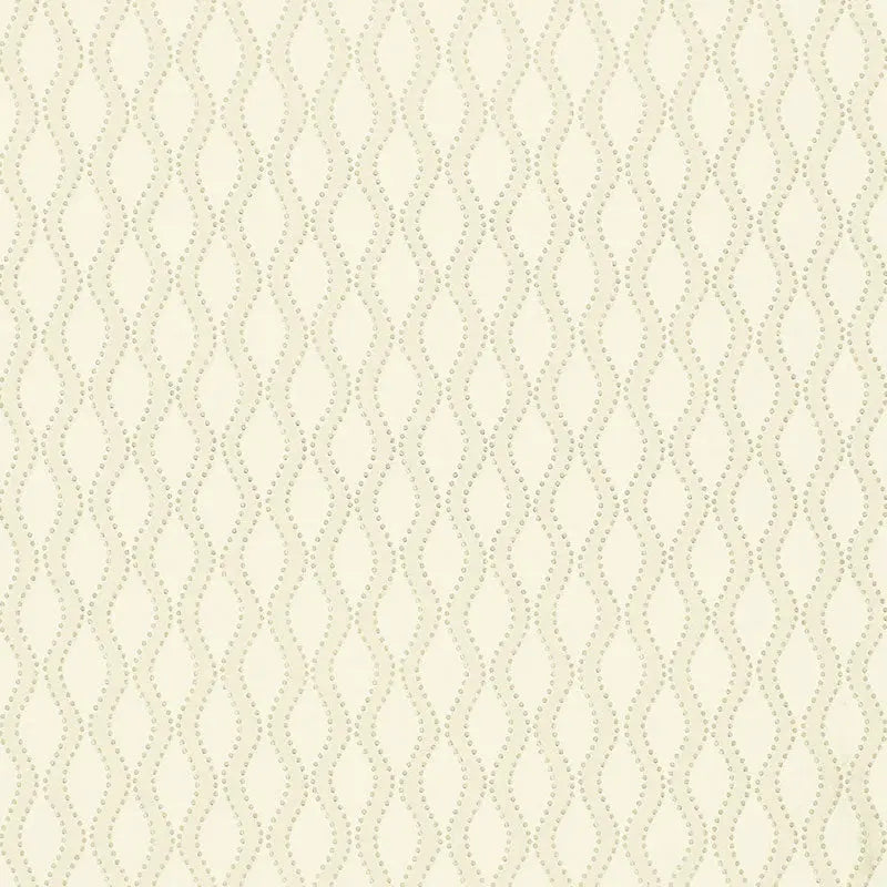 Schumacher Wallpaper 5005160 Ribbon Wave Bone