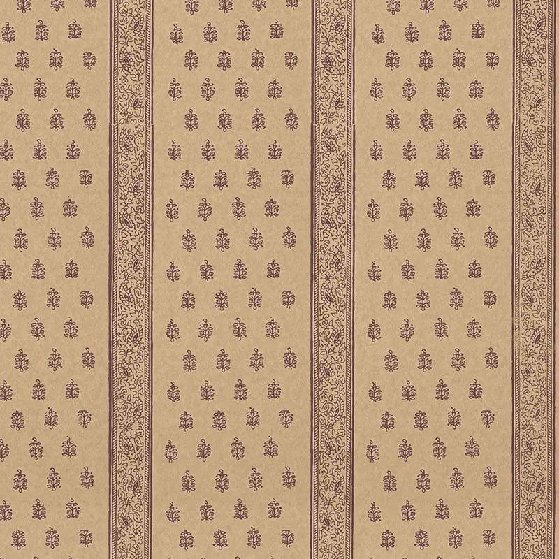 Schumacher Wallpaper 5005203 Katsura Stripe Aubergine