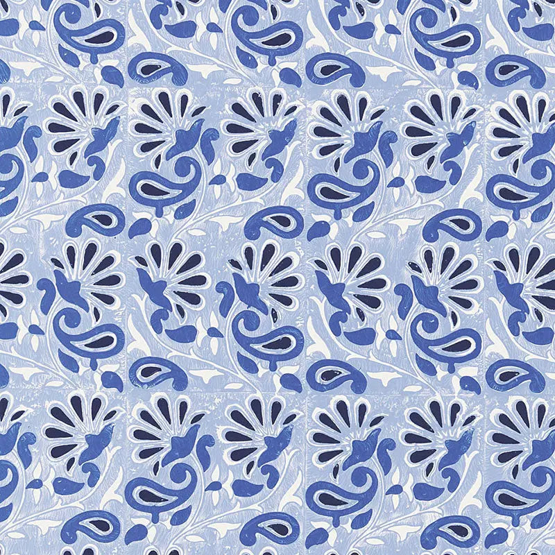 Schumacher Wallpaper 5005341 Rampura Delft