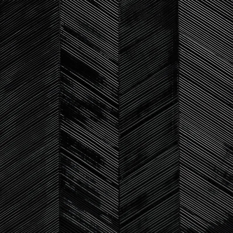 Schumacher Wallpaper 5005655 Chevron Texture Onyx