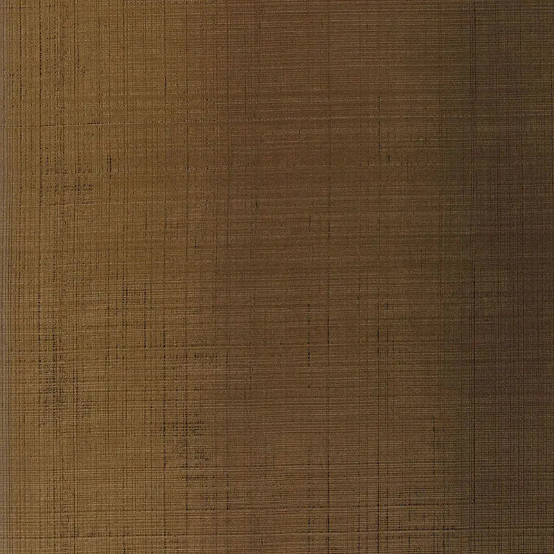 Schumacher Wallpaper 5005785 Brushed Plaid Burnished Bronze