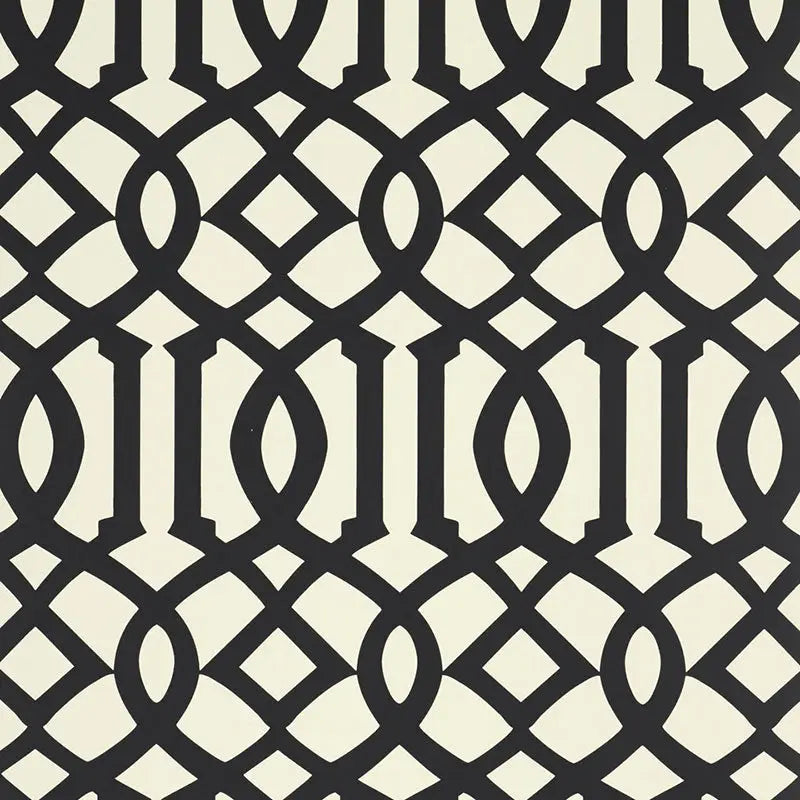 Schumacher Wallpaper 5005804 Imperial Trellis II Jet