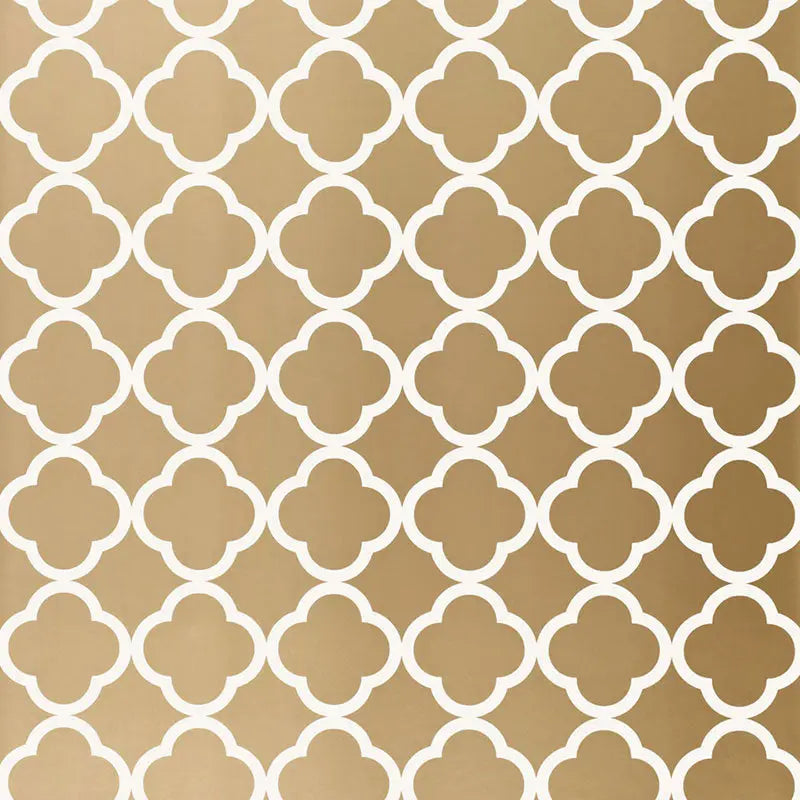 Schumacher Wallpaper 5005873 Morocco Antique Gold