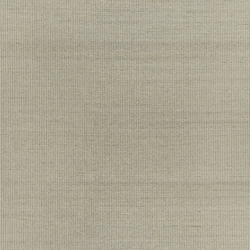 Schumacher Wallpaper 5006162 Harshaw Pinstripe Sisal Fog