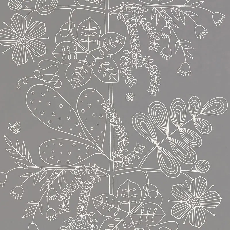 Schumacher Wallpaper 5007491 Blommen Smoke