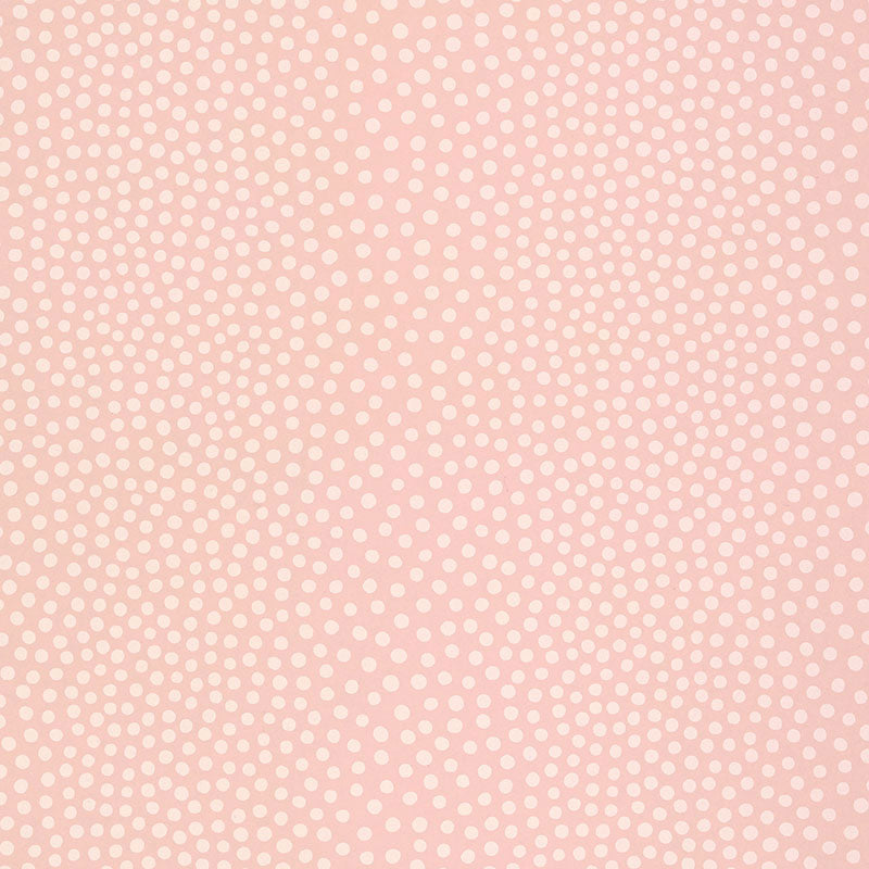 Schumacher Wallpaper 5007500 Raindots Washed Pink