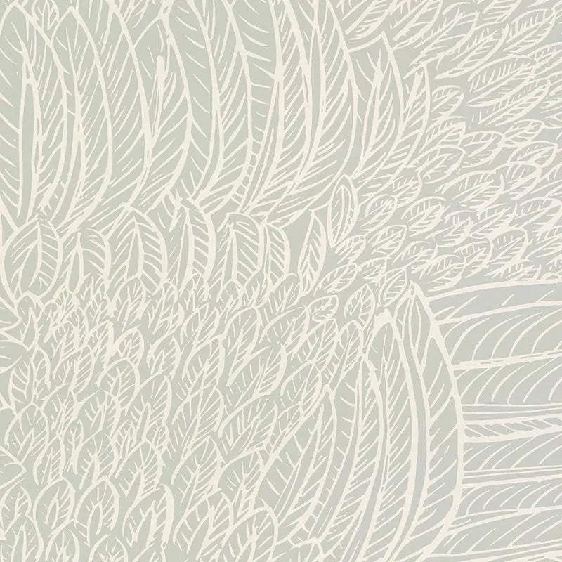 Schumacher Wallpaper 5007560 Featherfest Smoke