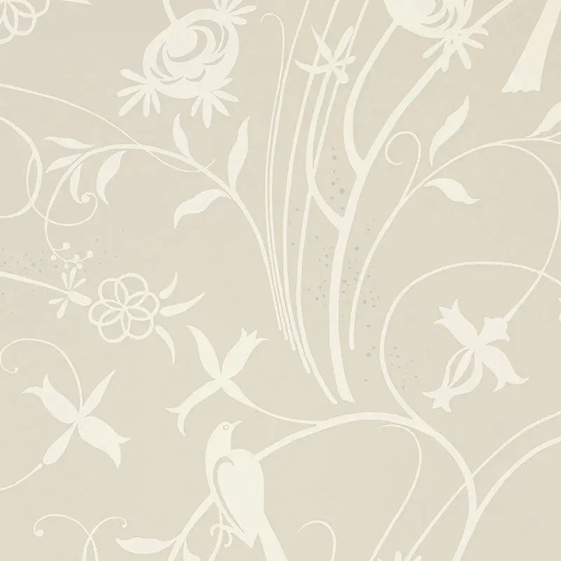 Schumacher Wallpaper 5007620 Sky Meadow Linen