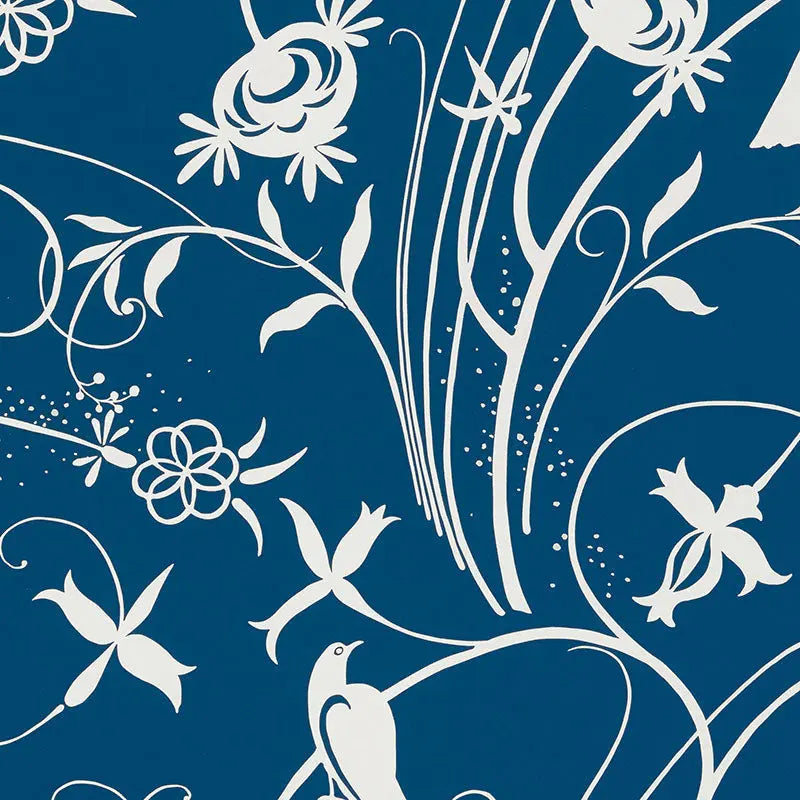 Schumacher Wallpaper 5007624 Sky Meadow Blue