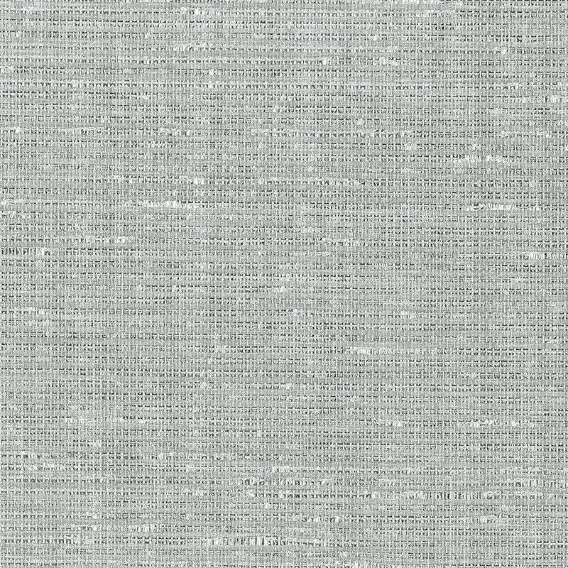 Schumacher Wallpaper 5007780 Anodized Raffia Platinum