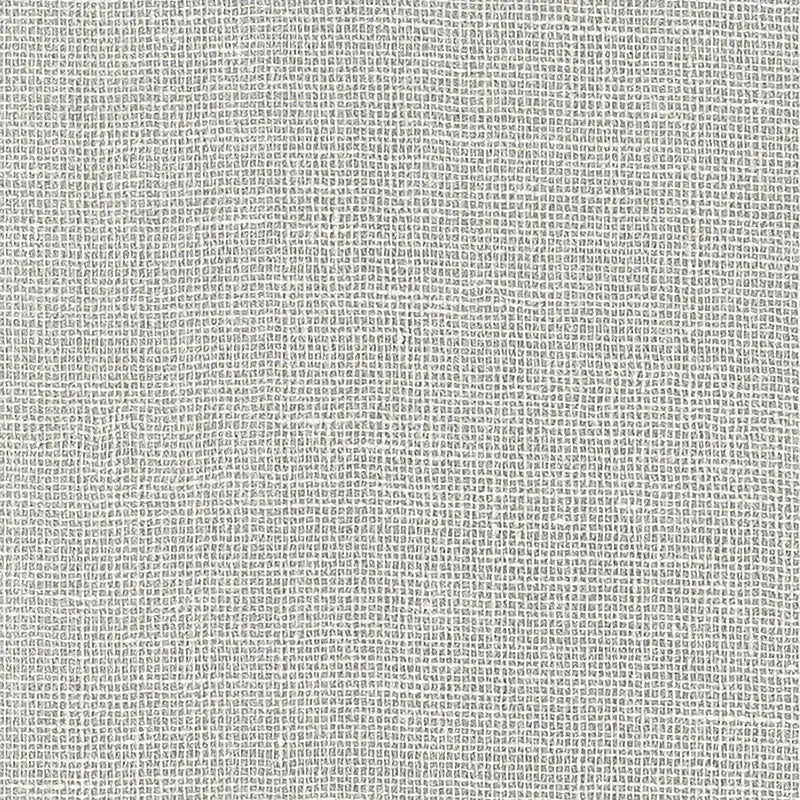 Schumacher Wallpaper 5007809 Linen Gesso Silver