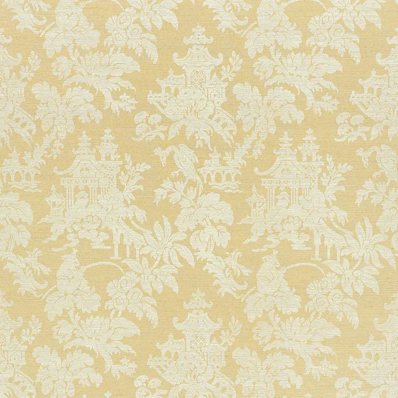 Schumacher Wallpaper 5008320 Brighton Sisal Natural