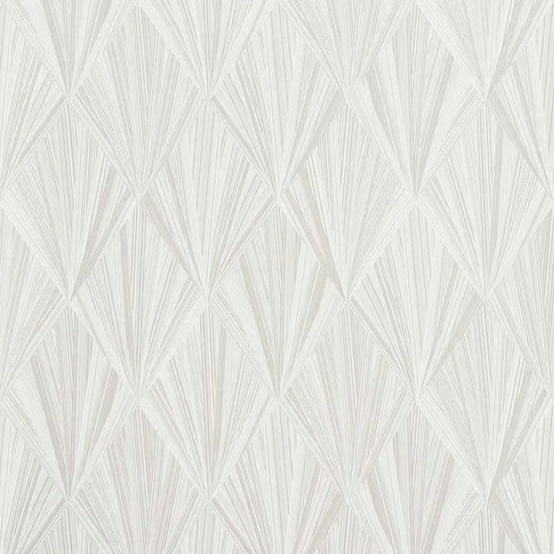 Schumacher Wallpaper 5008630 Marquetry Whitewash