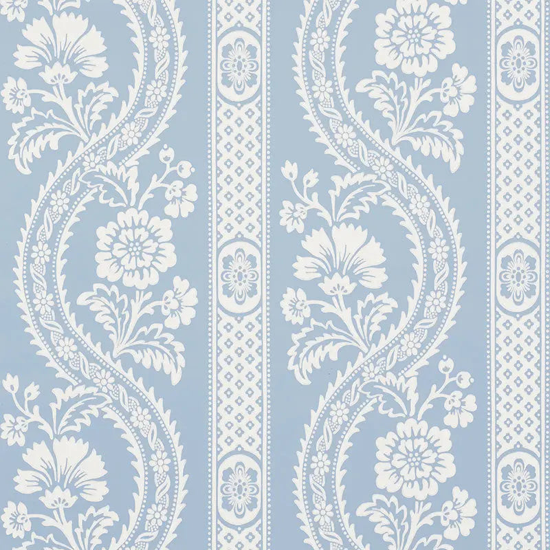 Schumacher Wallpaper 5008772 Versailles Blue