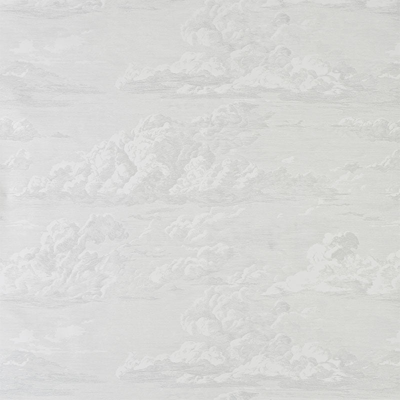 Schumacher Wallpaper 5009131 Cloud Toile Quartz