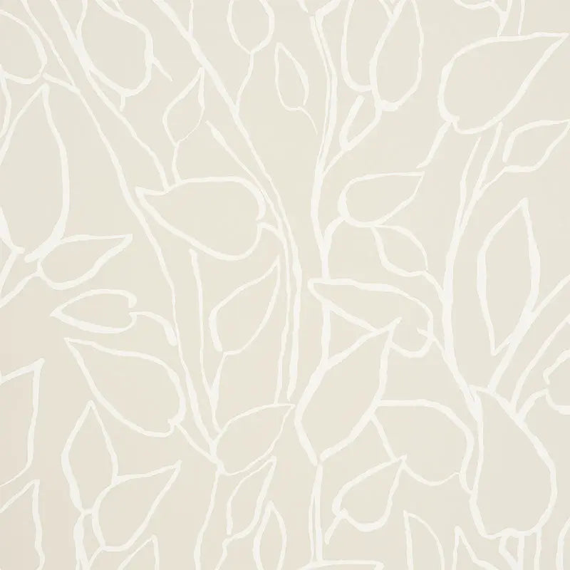 Schumacher Wallpaper 5010072 Solandra Vine Natural