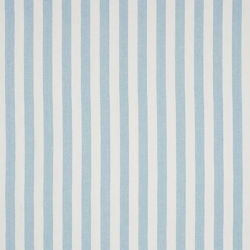 Schumacher Wallpaper 5010253 Linen Stripe Sky