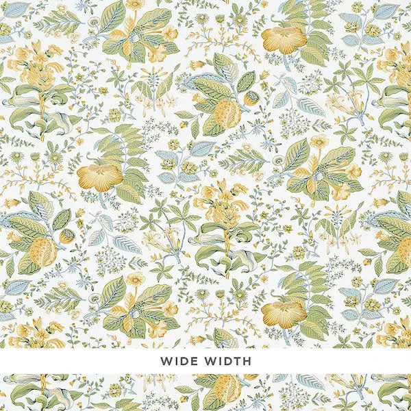 Schumacher Wallpaper 5010442 Pomegranate Botanical Citron