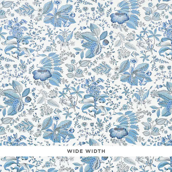 Schumacher Wallpaper 5010443 Pomegranate Botanical Blue