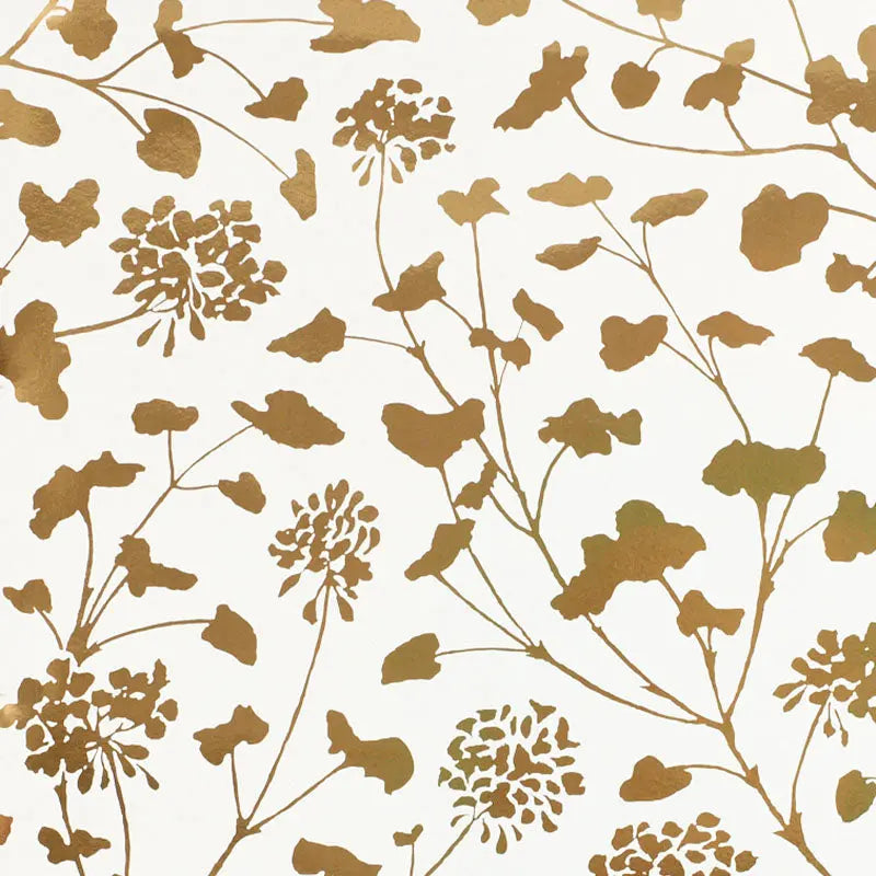 Schumacher Wallpaper 5010580 Pennick Mylar Gold