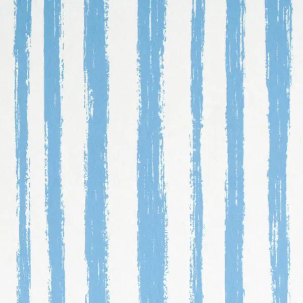 Schumacher Wallpaper 5011541 Sketched Stripe Blue