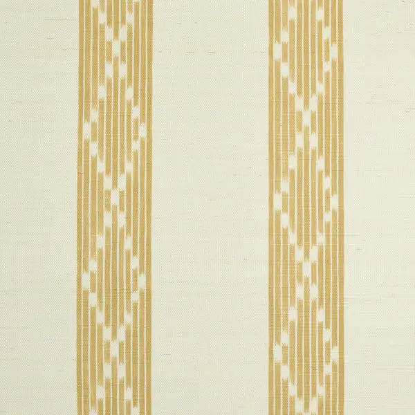 Schumacher Wallpaper 5011811 Sequoia Stripe Sisal Ochre