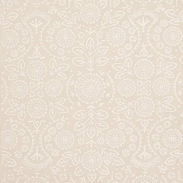 Schumacher Wallpaper 5011841 Tiana Natural