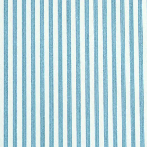 Schumacher Wallpaper 5011864 Edwin Stripe Narrow Ocean