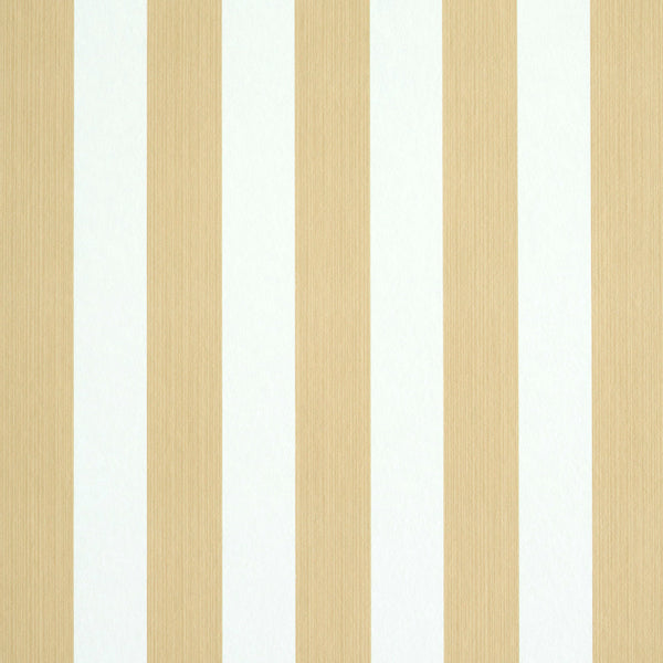 Schumacher Wallpaper 5011892 Edwin Stripe Medium Wheat