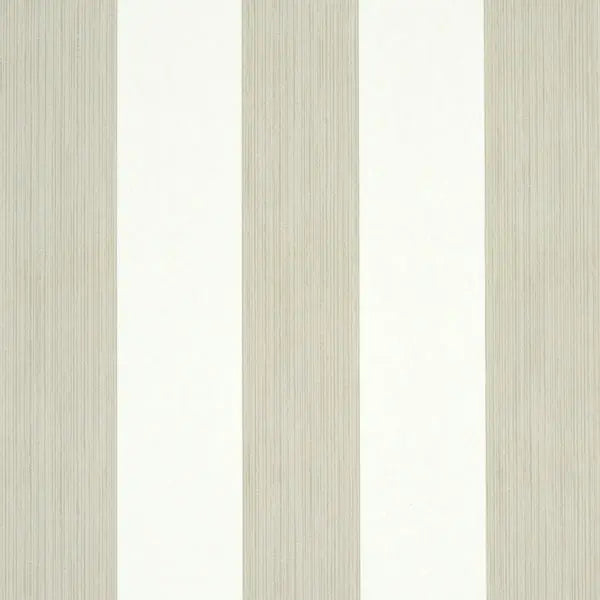 Schumacher Wallpaper 5011918 Edwin Stripe Wide Linen