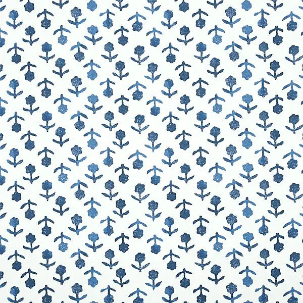 Schumacher Wallpaper 5011941 Beatriz Indigo