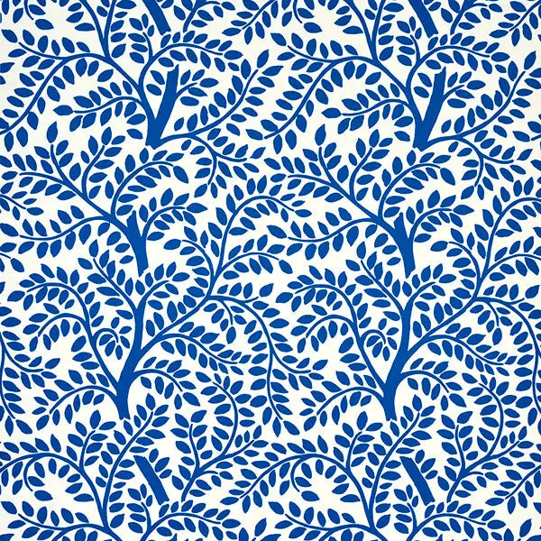 Schumacher Wallpaper 5011962 Temple Garden II Blue