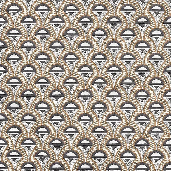 Schumacher Wallpaper 5012080 Abelino Camel & Black