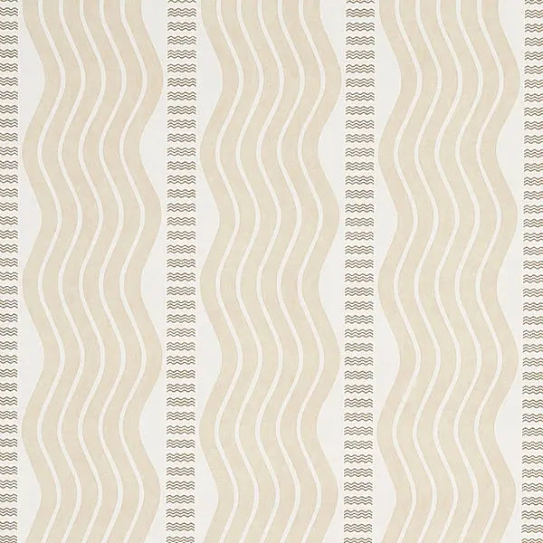 Schumacher Wallpaper 5012121 Sina Stripe Sand