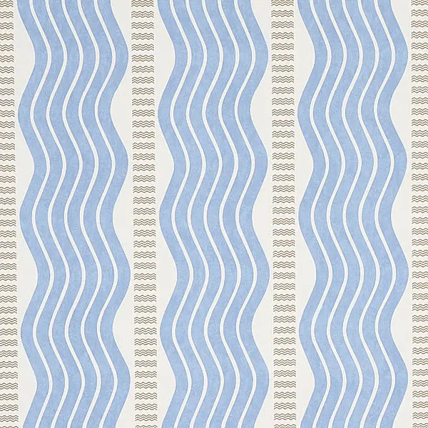 Schumacher Wallpaper 5012122 Sina Stripe Blue