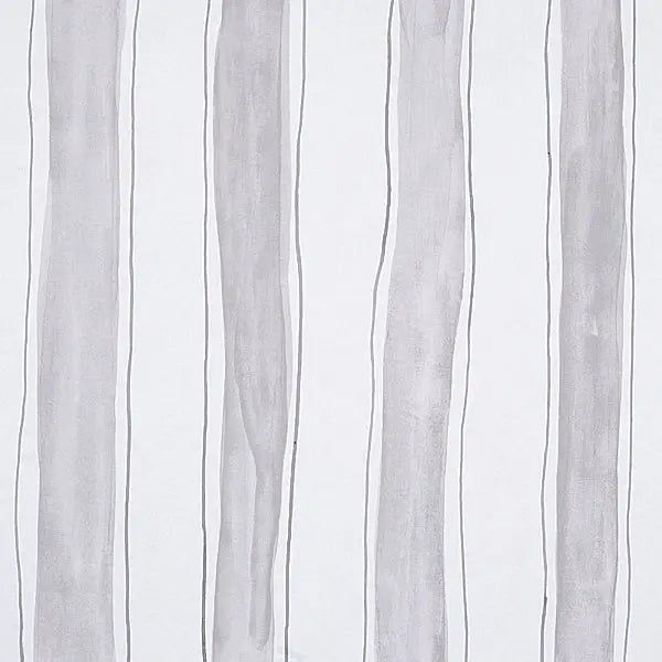 Schumacher Wallpaper 5012171 Tracing Stripes Grey