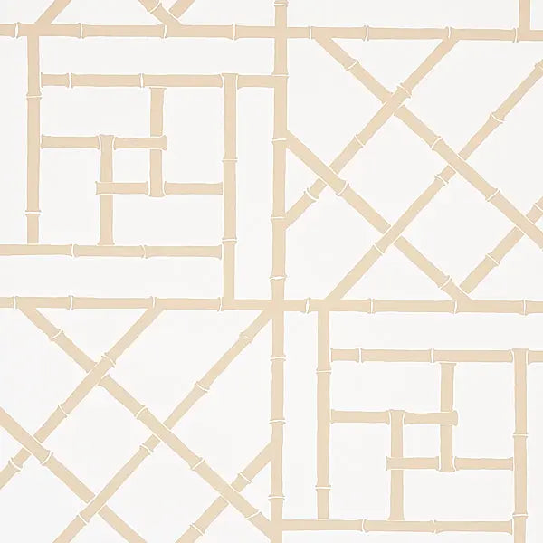 Schumacher Wallpaper 5012574 Trellis Sand