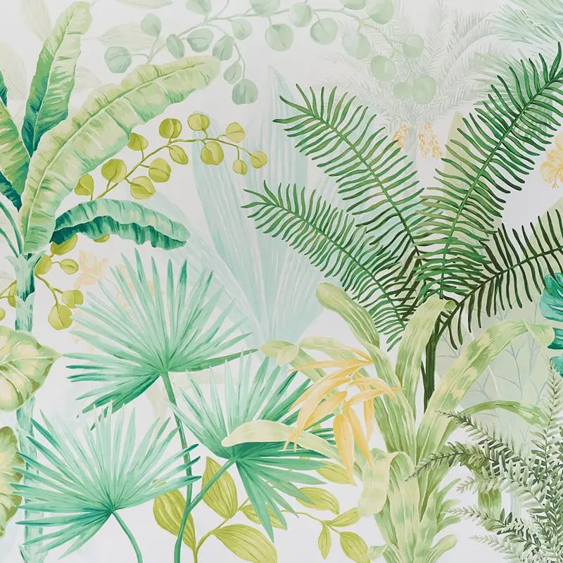 Schumacher Wallpaper 5013270 Big Tropical Panel Set Green