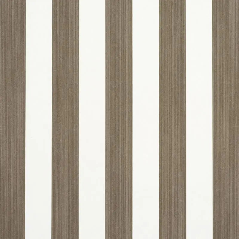 Schumacher Wallpaper 5013612 Edwin Stripe Medium Mocha